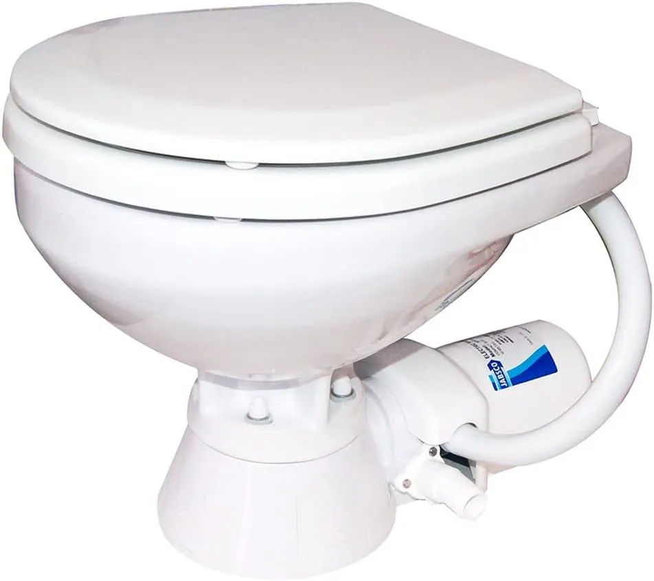 Jabsco 37010 Series, Electric Marine Toilet, Boating Head