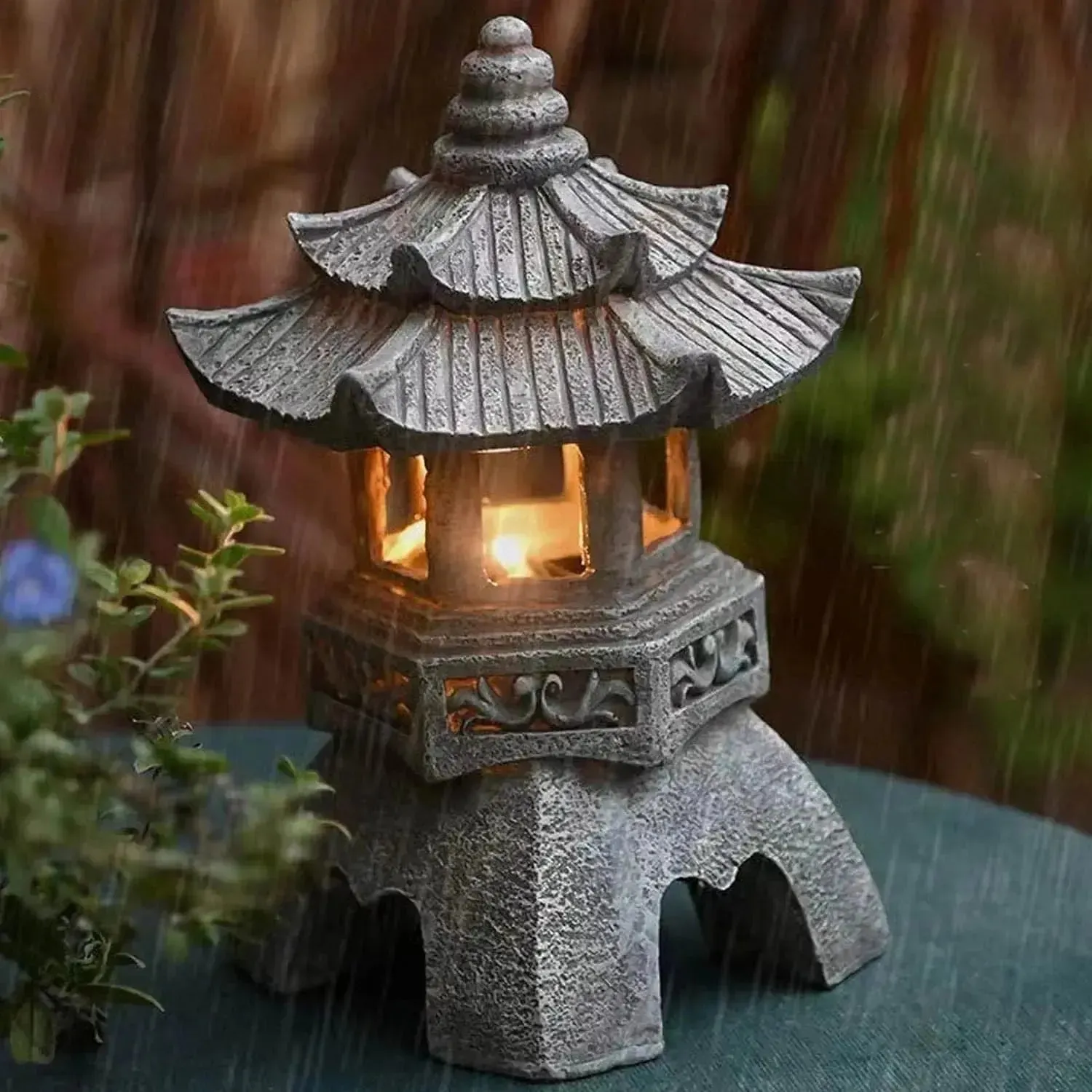 Japanese garden lantern