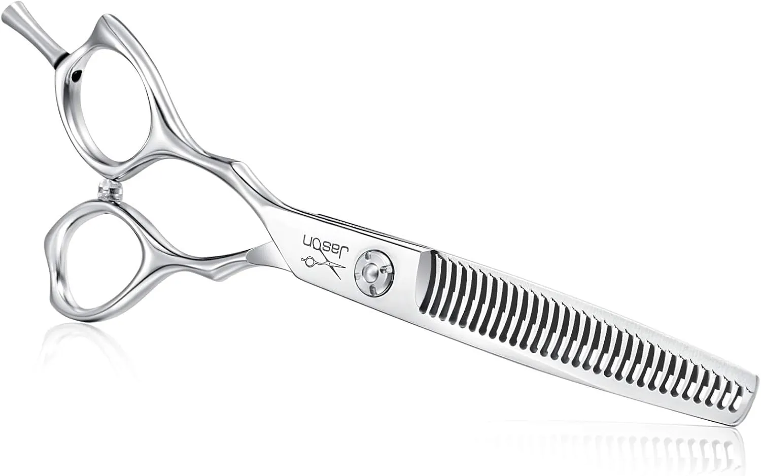 JASON 6 Inch Left Handed Barber Hair Cutting Scissors Professional Salon Shears Razor Edge Hairdressing Scissor Japanese Stainless Steel Thinning Haircut Shear for Men Women