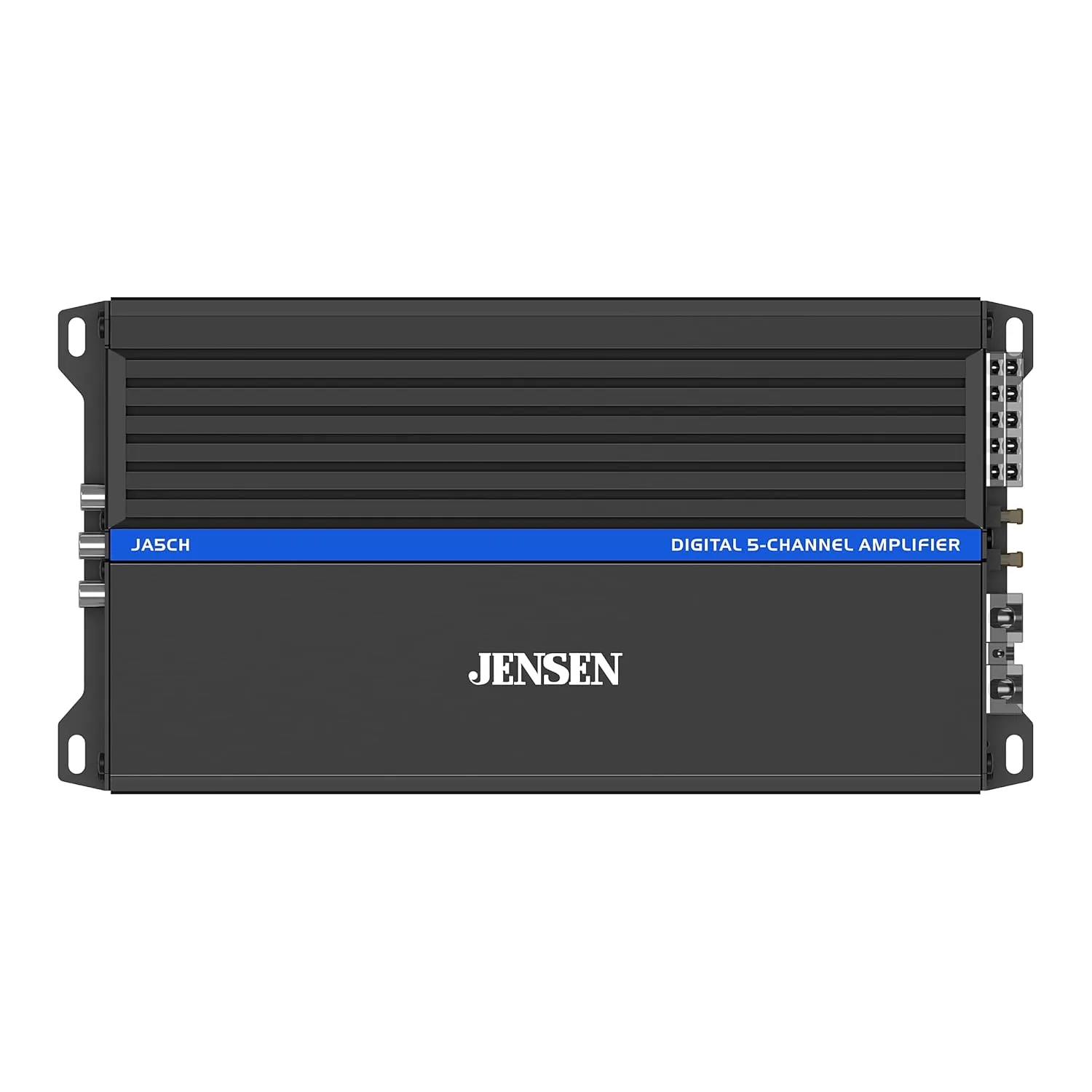 JENSEN JA5CH Class-D 5-Channel Amplifier Car Audio | 1500 Watts Peak Power | Efficient Compact Design | Bridegeable