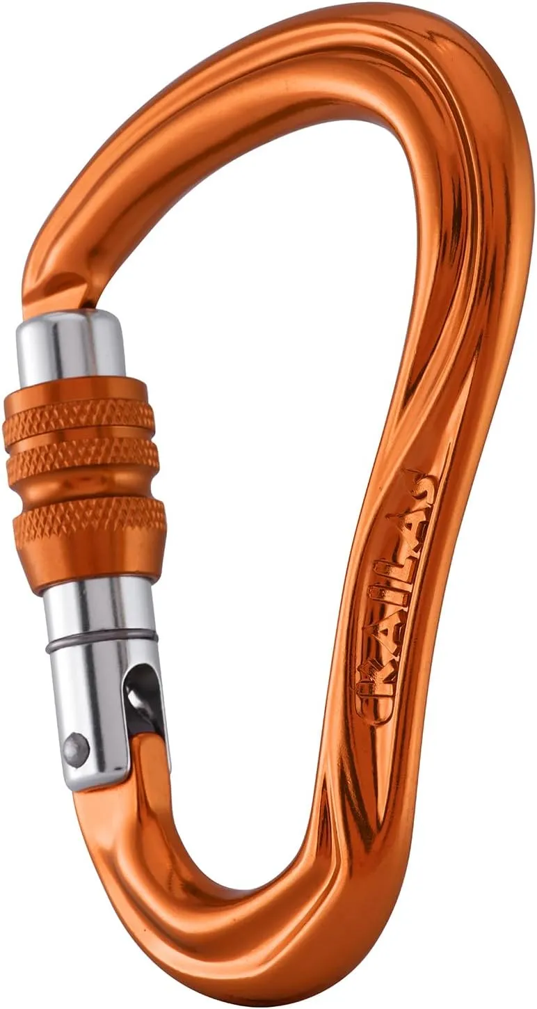 KAILAS Locking Carabiner CE Certified Oval Constructed Rock Climbing Mountaineering Rescure Standard Alumimun 25KN