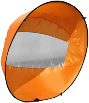Kayak Wind Sail Foldable Kayak Wind Paddle Portable Downwind Sail with Clear Window for Inflatable Boat Accessory