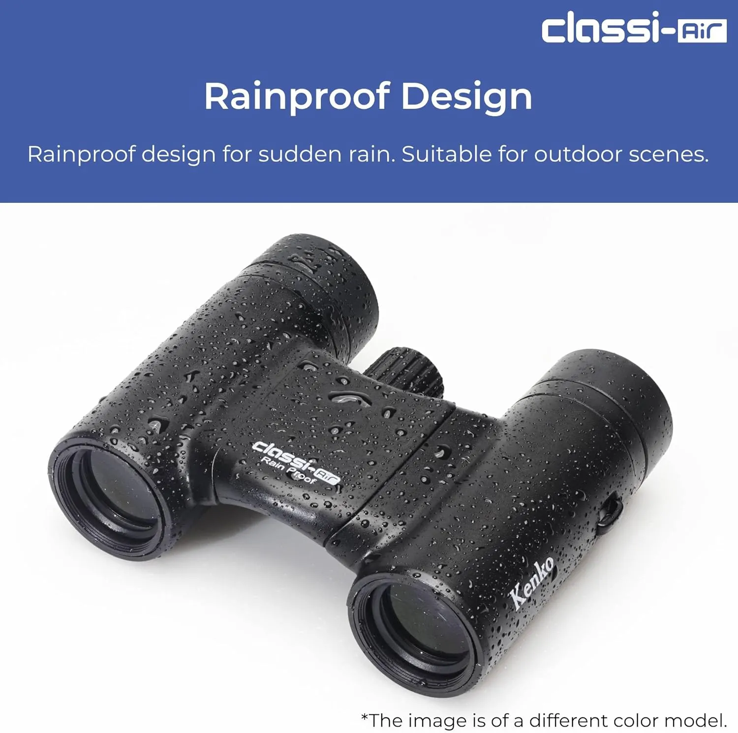 Kenko Binocular Classi-Air 8x21 DH, Roof Prism, Lightweight, Foldable & Compact Design, Multi-Coating, White 021385
