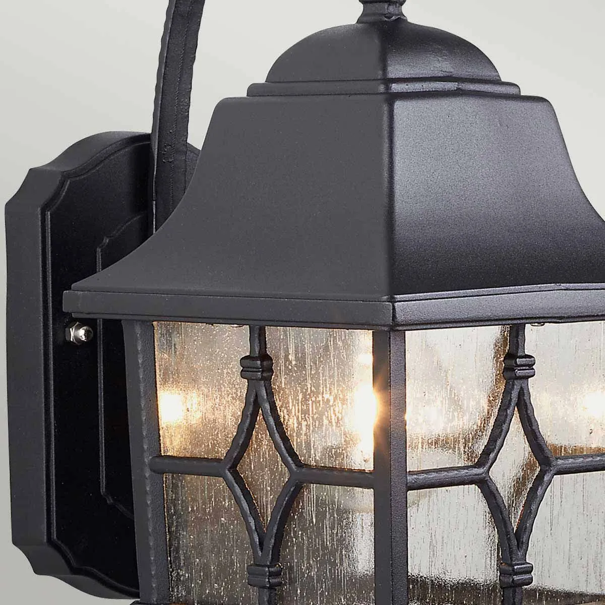 Kent 1 Light Wall Lantern | Black