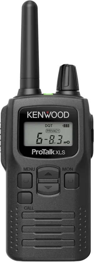KENWOOD ProTalk PKT-300 Two-Way Handheld Radio (2W), 6 Modifiable Channels, Built-in VOX & Privacy Talk, 10 Call Alert Tones, IP52 UHF Radio & Mil-STD 810 (C, D, E, F, G & H), LCD with Backlight