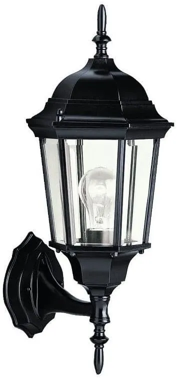 Kichler Madison 22.75" 1 Light Outdoor Wall Light with Clear Beveled Glass in Black