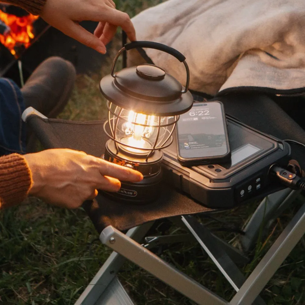 KickAss Vintage Camping Lantern - Black