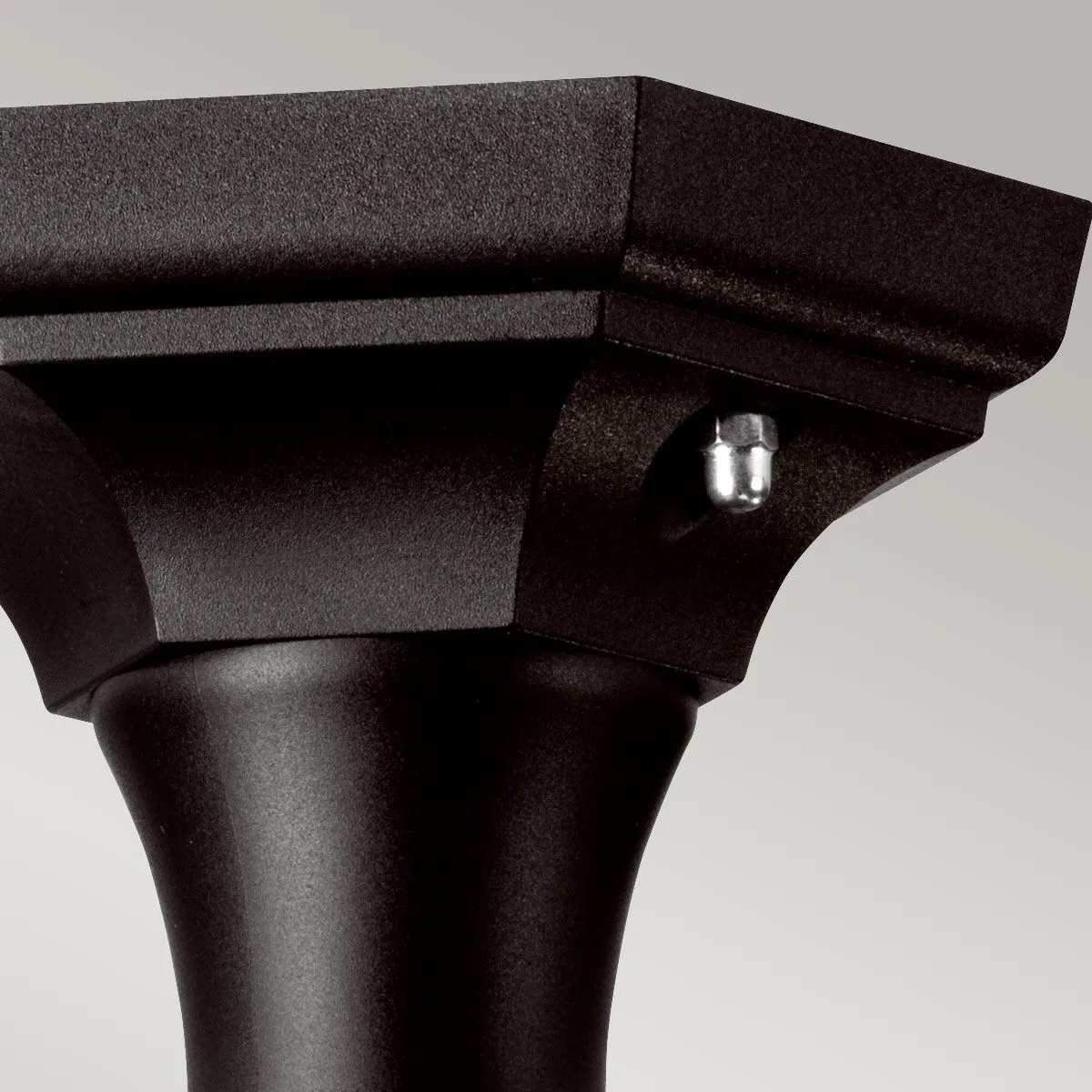 Kinsale 1 Light Pedestal/Porch Lantern | Black