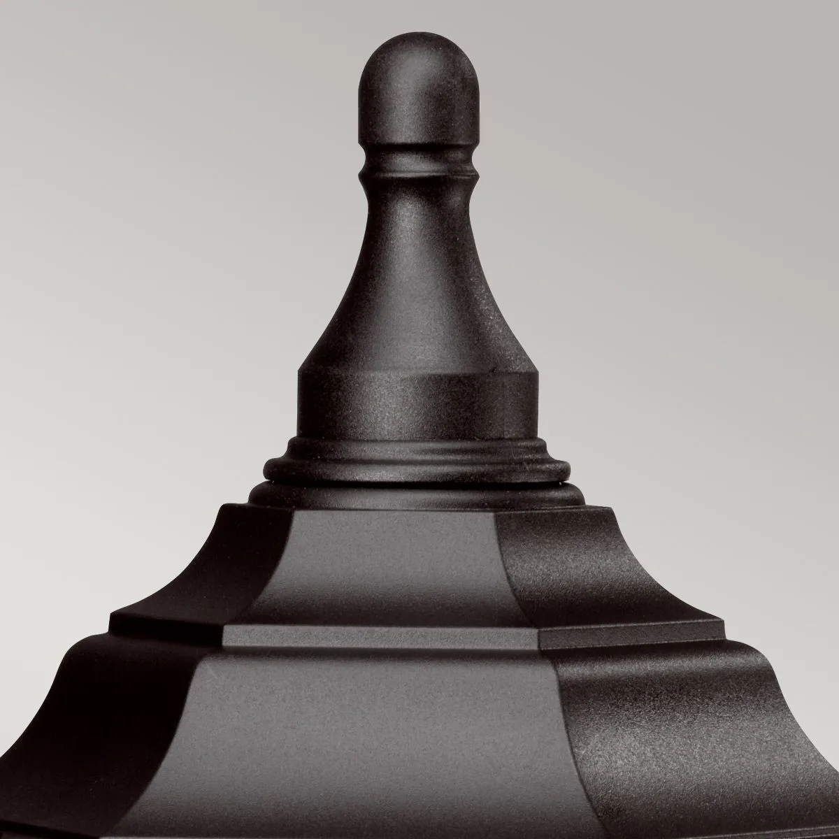 Kinsale 1 Light Pedestal/Porch Lantern | Black