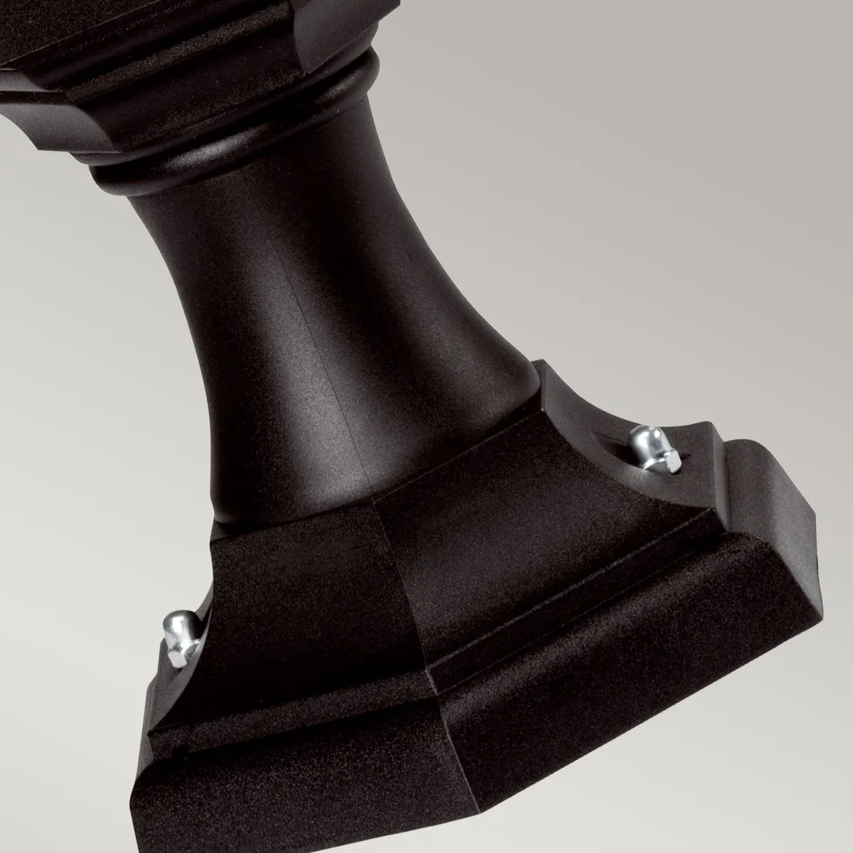 Kinsale 1 Light Pedestal/Porch Lantern | Black