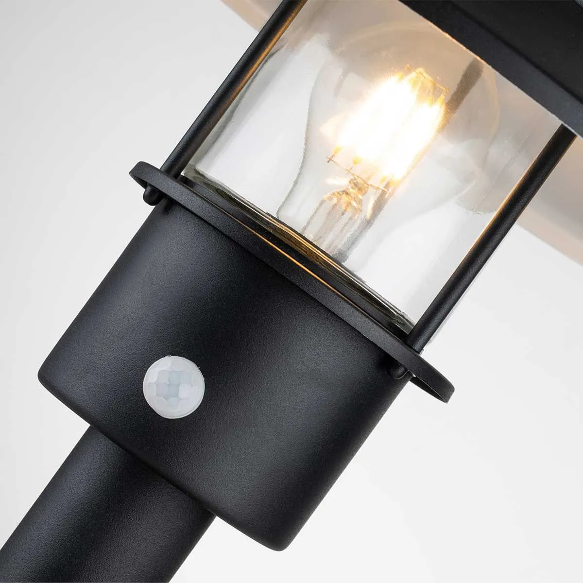 Klampenborg 1 Light Pedestal with PIR | Black