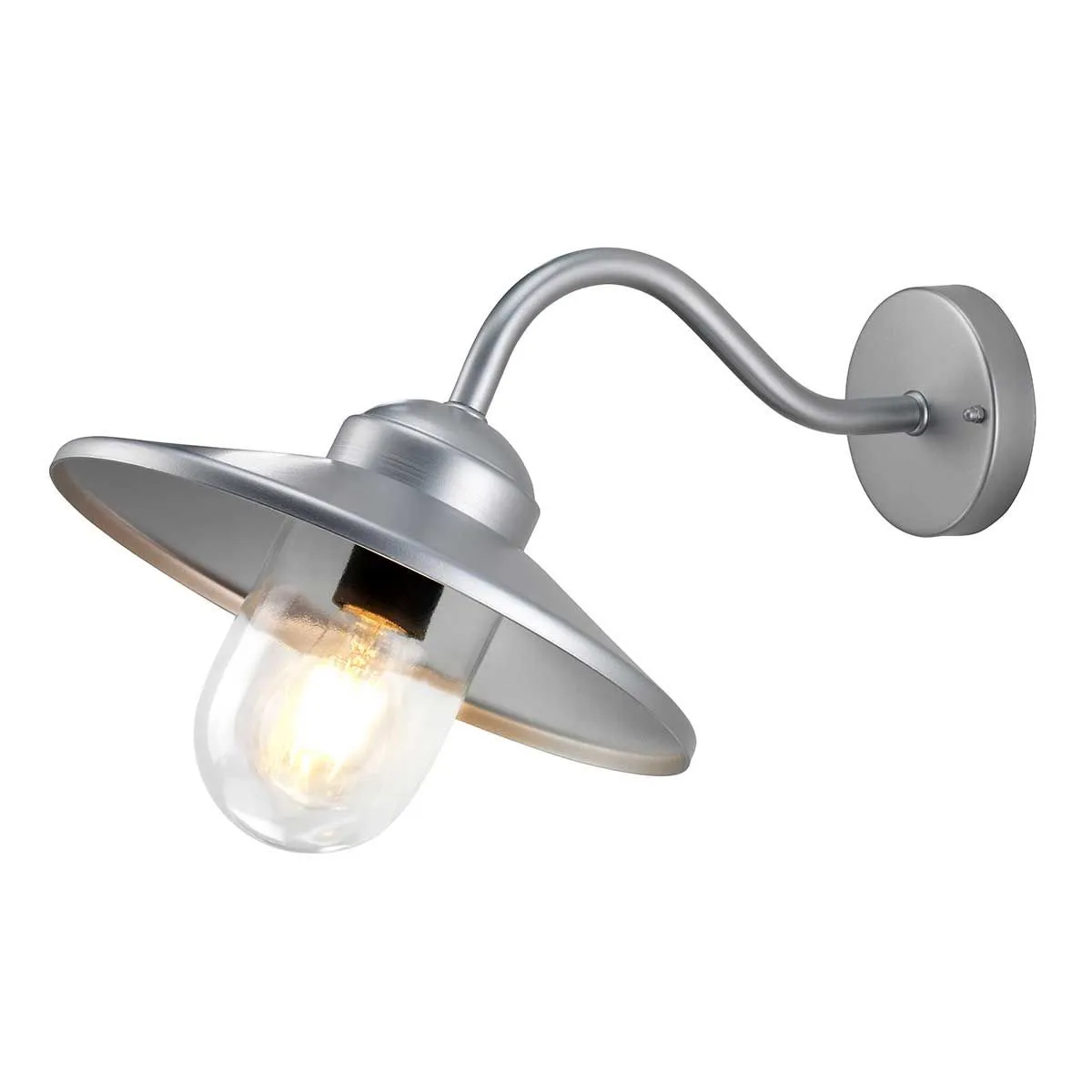 Klampenborg 1 Light Wall Lantern | Silver