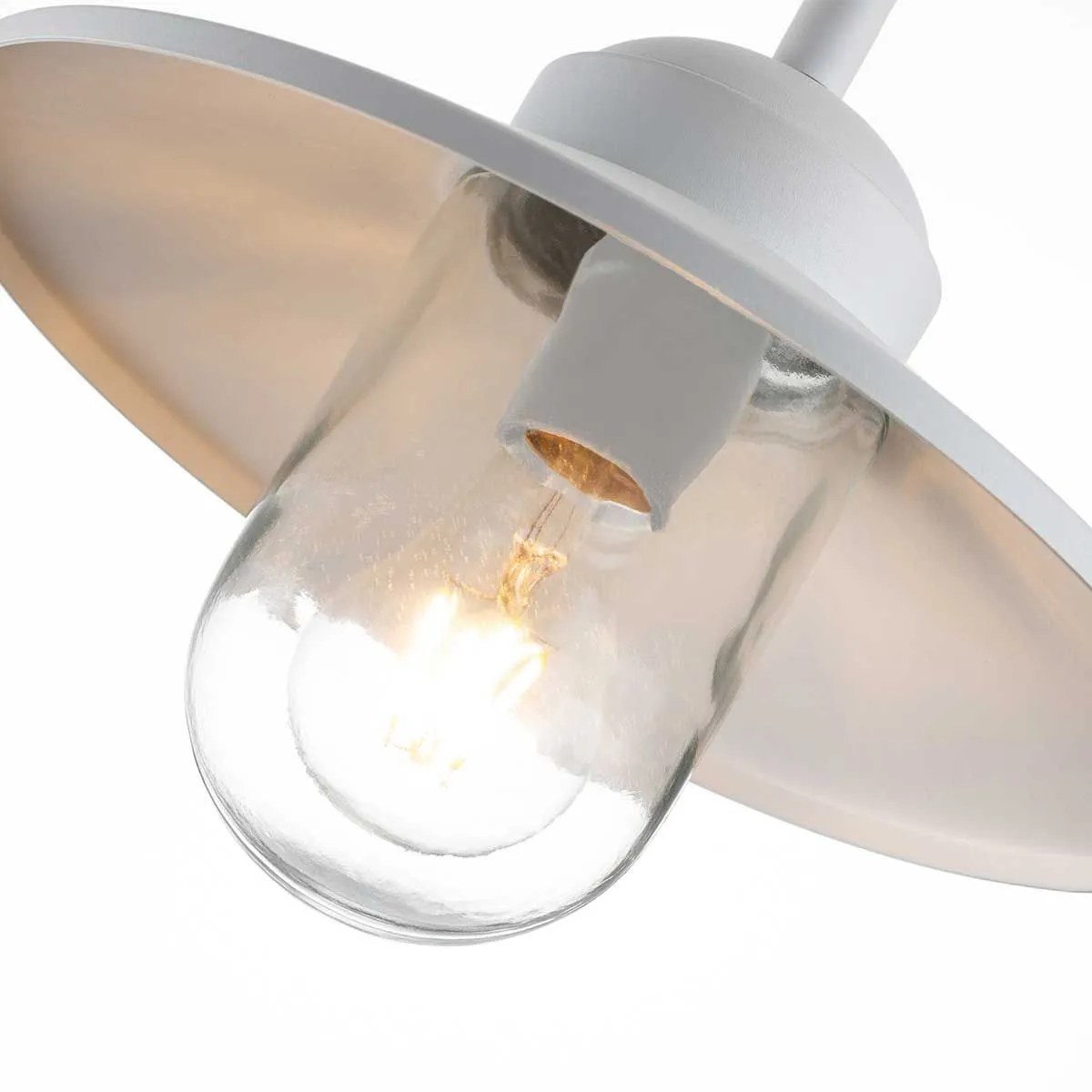 Klampenborg 1 Light Wall Lantern | White
