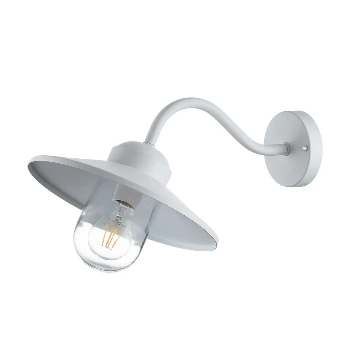 Klampenborg 1 Light Wall Lantern | White