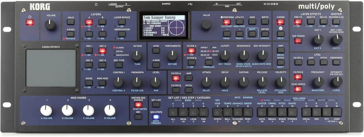 Korg Multi/Poly Analog Modeling Synthesizer Module