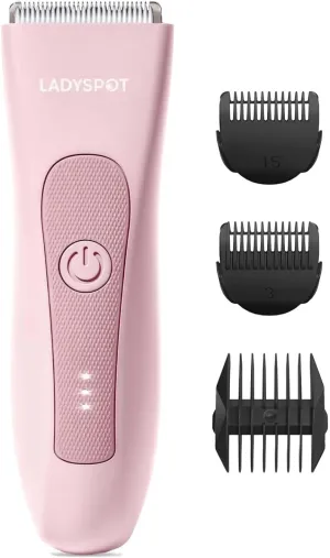 LADYSPOT™ Hair Finishing Trimmers, with 3 Guard and Replaceable Ceramic Blade Heads, LADYSPOT™ Hair Shaver Kit Sets (Women-Pink-Version)