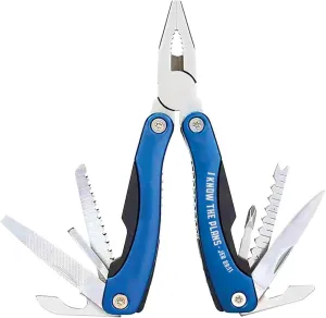 Large 14-in-1 Multi Tool Pliers in Blue Color with Nylon Case & Gift Ready Box Camping Knives & Tools Printed Jer 29:11 Scripture "I Know The Plans" - Christian Dad Gift