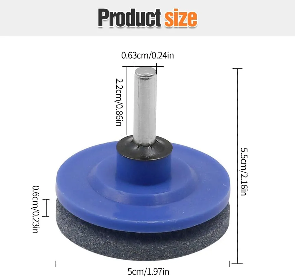 Lawn Mower Blade Sharpener Tool, Lawnmower Dull Blade Sharpener Universal Blade Sharpeners for Lawn Mowers, Garden Tool Sharpener Sharpening Stones Lawnmower Blade Sharpener for Drill (A# Black_4PCS)