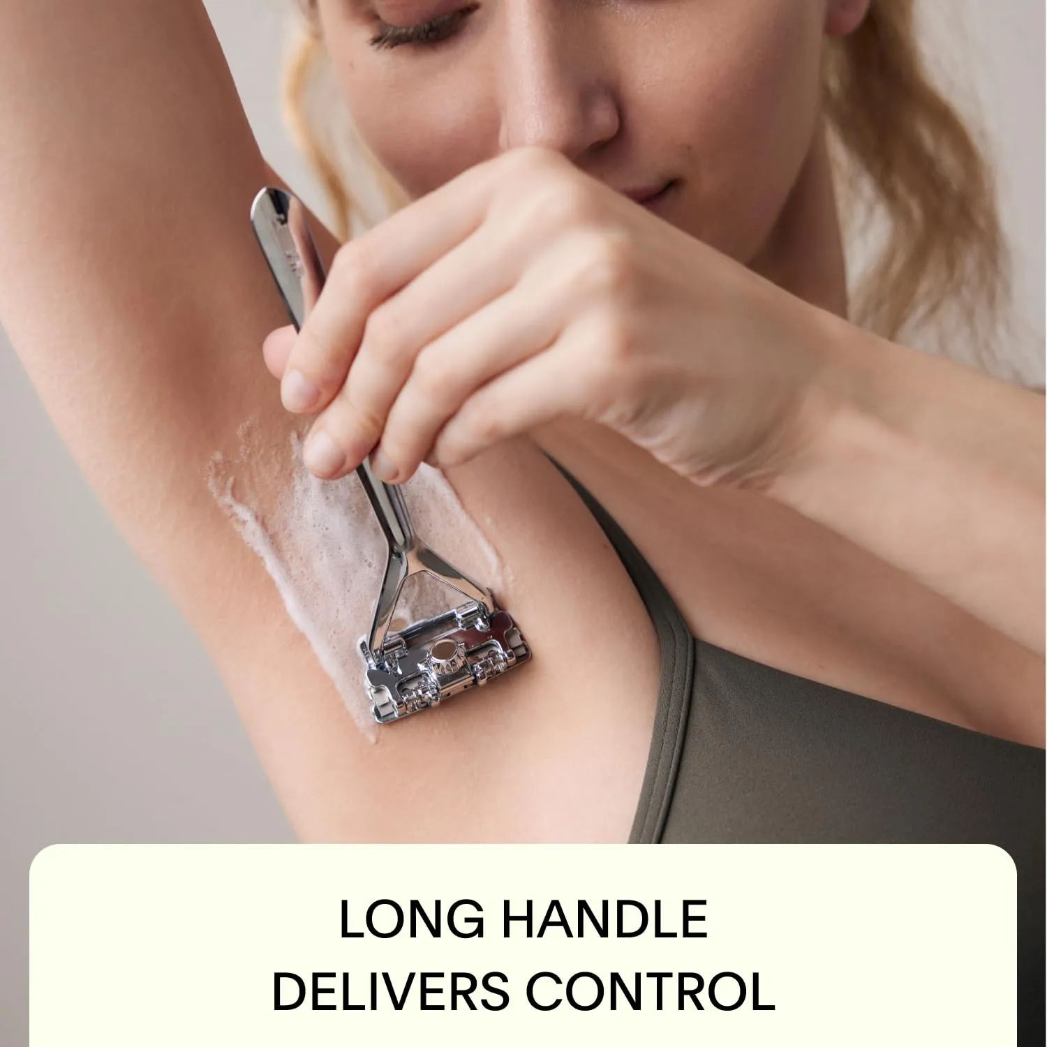 Leaf Shave | Leaf Razor, Chrome - All-Metal, Eco-Friendly Shaver for Women & Men; Includes 10 Stainless Steel Single-Edge Blades; Recommended for Head Shaving and Leg Shaving