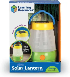 Learning Resources Solar Lantern, Kids Camping Accessories, Easy-Grip Portable Light, Exploration Play, Ages 3 