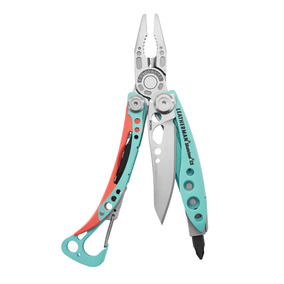 Leatherman 7 Tool Skeletool CX Lightweight Multi-Tool with Knife Blade Paradise