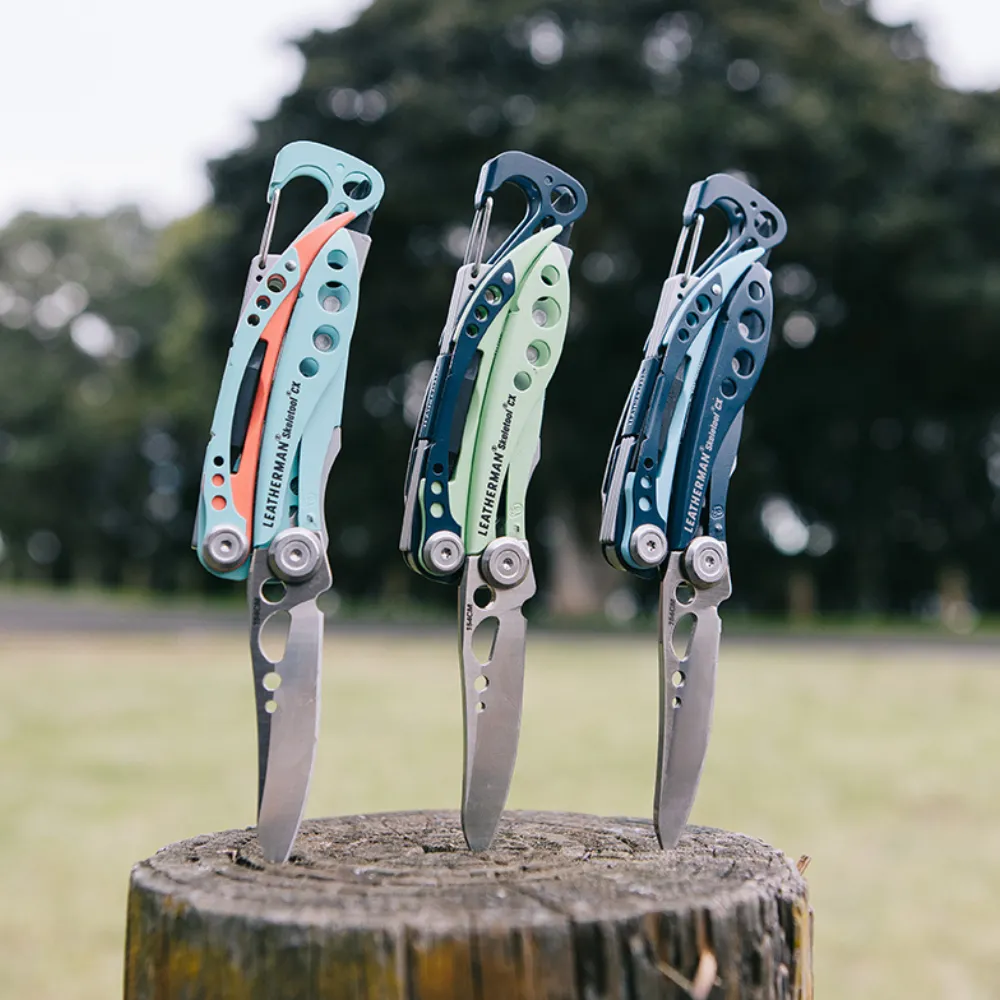 Leatherman 7 Tool Skeletool CX Lightweight Multi-Tool with Knife Blade Paradise