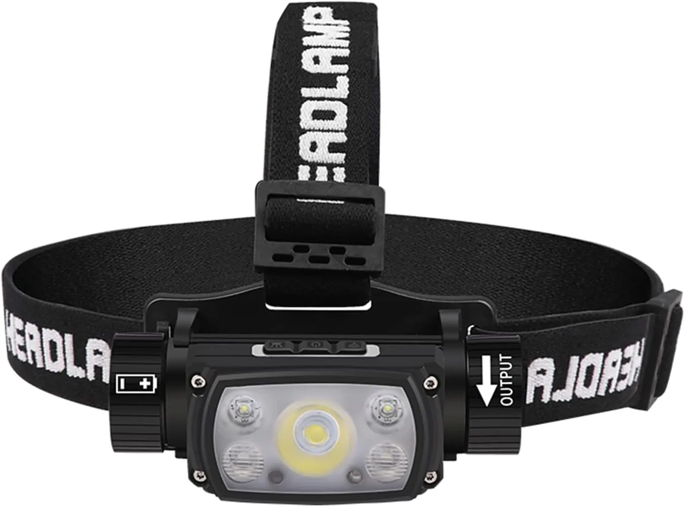 LECTERRA 1000 Lumen Rechargeable Headlamp Waterproof Powerbank Motion Sensor Head Lamp USB Type C Magnetic Base Lightweight Camping and Hiking Gear Trail Running Wide Beam Hard Hat Hooks