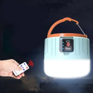LED Camping Lantern PC Aluminum Alloy Solar Tent Light for Outdoor Backpacking Hiking (508 Remote Control   Solar Electronic Display)