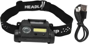 LED COB Headlight High Brightness Induction Headlamp USB Charging Magnetic TOP Flashlight Fishing Night Running Camping Maintenance Hiking