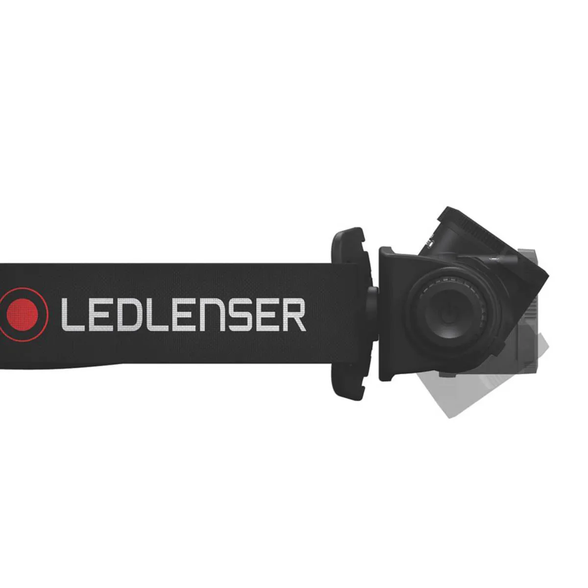 LED Head Torch Compact Adjustable Dimmable Impact-Resistant Black 15-350lm