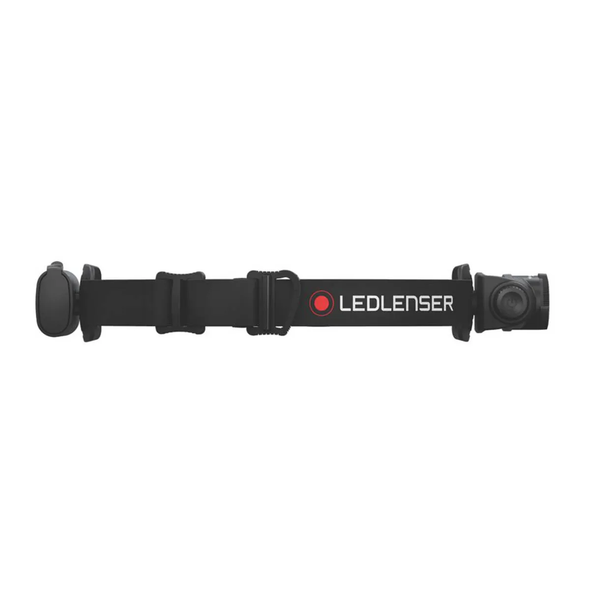 LED Head Torch Compact Adjustable Dimmable Impact-Resistant Black 15-350lm