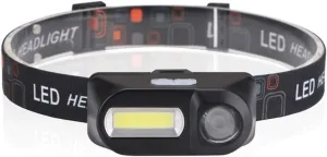 Led Headlamp, 6-Modes Headlight,Multi-Function USB Rechargeable Headlight,Emergency Head-Mounted Flashlight