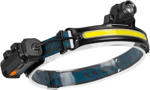 LED Headlamp 90°Wide Angle 2000mAh Night Walking Headlamp COB and XPG 6 Modes Motion Sensor Head Reable Waterproof Headband Weight for Camping Running ing