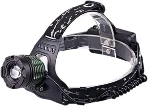 LED Headlamp, Charging Zoom Long-Range Head-Mounted Fishing Light Head-Mounted Strong Light Flashlight