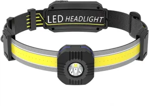Led Light Running Headlight Rechargeable Head-Mounted Strong Light Outdoor Fishing Light Cob Headlight, Tg-td148