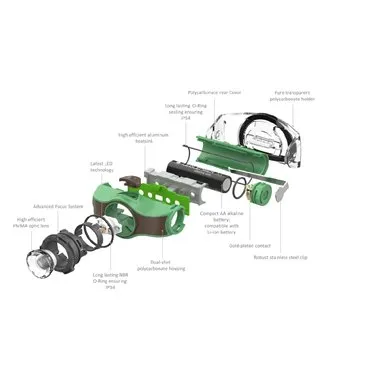 Ledlenser 200 Lumens Black And Yellow Headlamp Torch / Black & Yellow