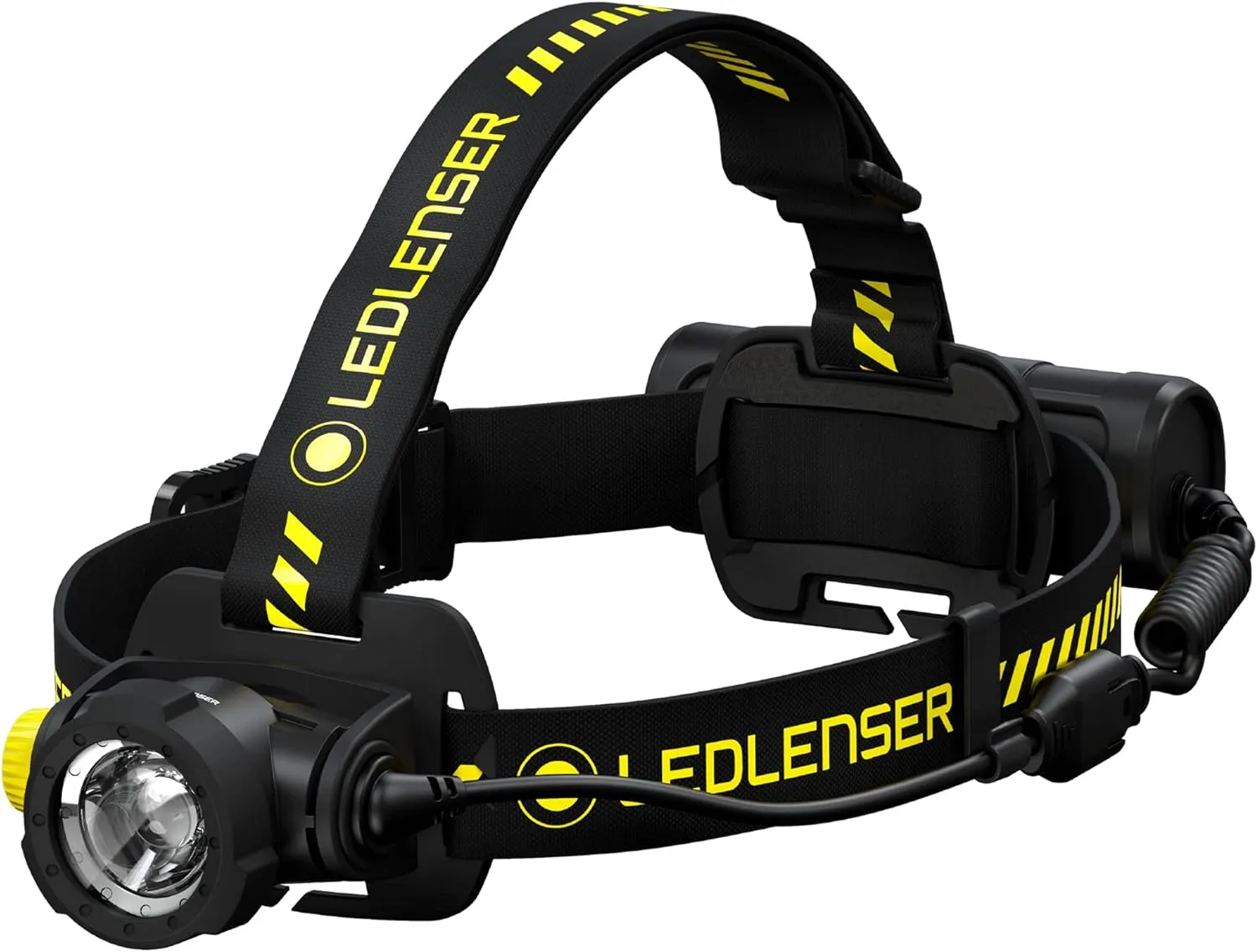 Ledlenser, H7R Work Rechargeable Headlamp, High Power LED,1000 Lumens, Advanced Focus System, Constant Light Output, Bright, Dimmable, Magnetic Charge System, Dustproof, Waterproof, Rubber Covers
