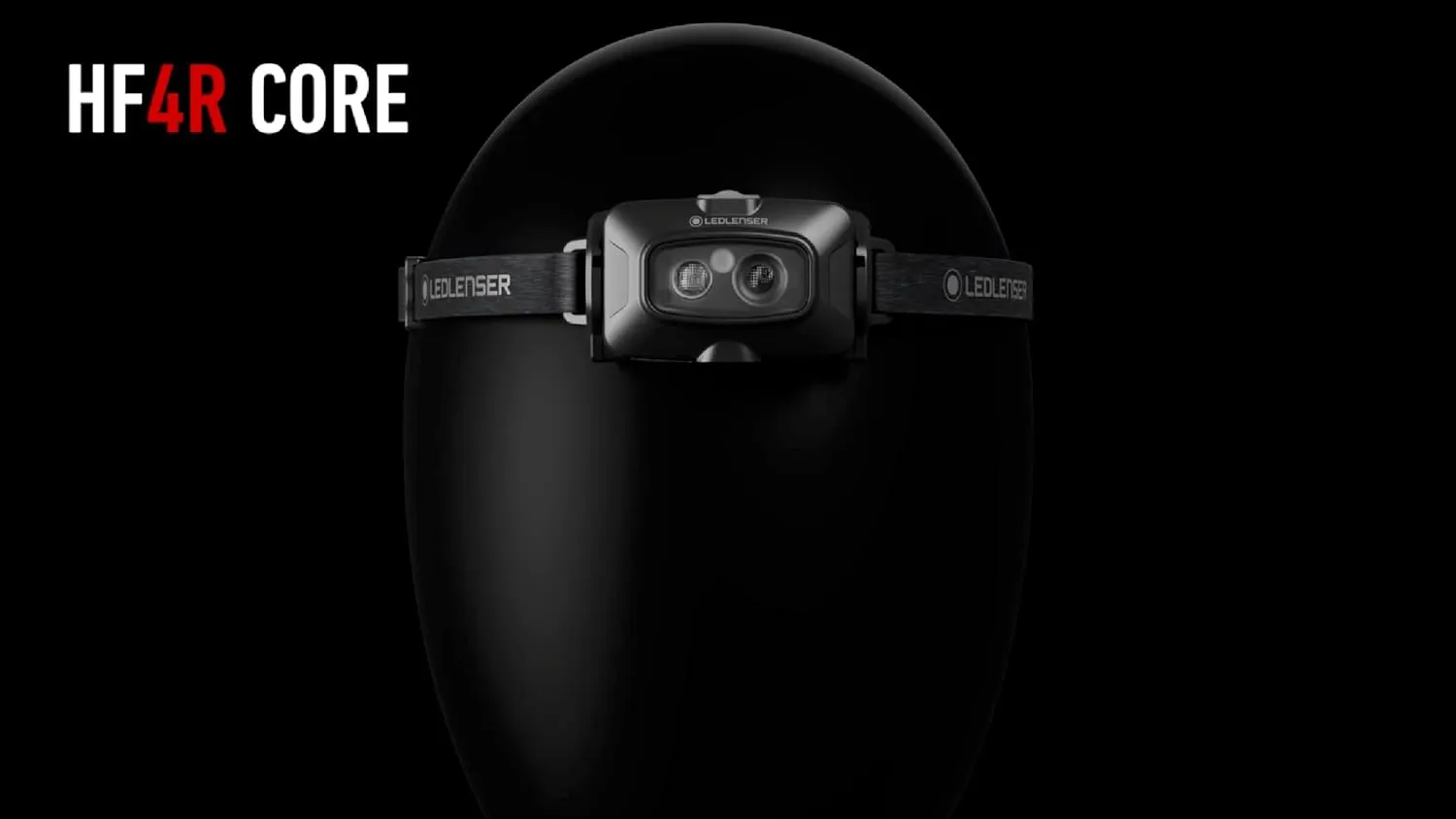 Ledlenser HF4R Core Hands Free, Rechargeable Headlamp, Water Resistant, 500 Lumens, Black