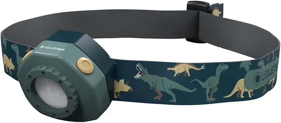 Ledlenser KIDLED4R, Safe LED headlamp for Children, Reading, Night Hike, Colorful Signal, Light Toys (Green)