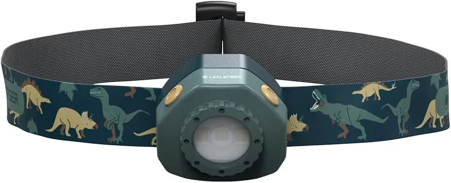 Ledlenser KIDLED4R, Safe LED headlamp for Children, Reading, Night Hike, Colorful Signal, Light Toys (Green)