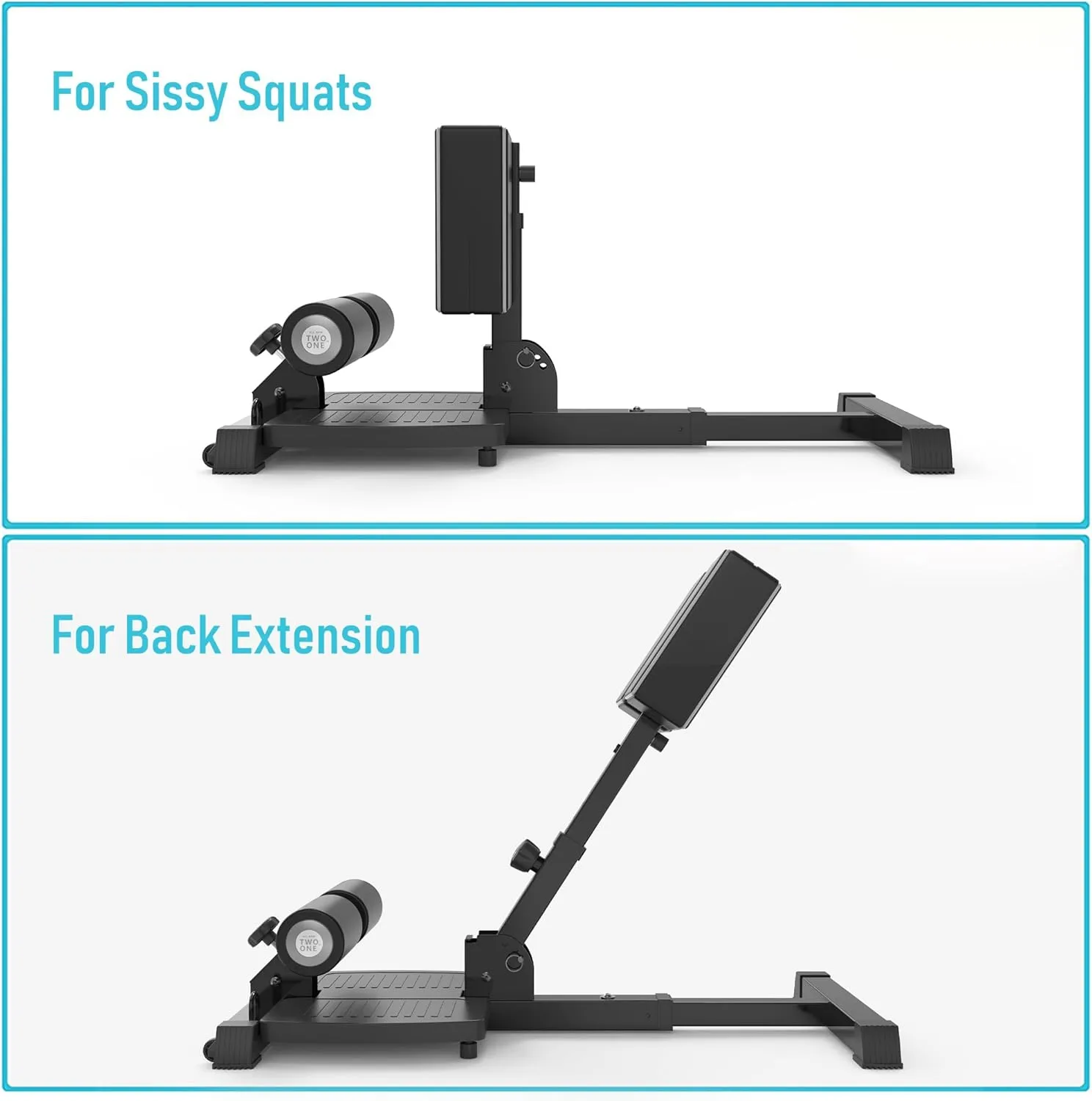 leikefitness Deluxe Multi-Function Deep Sissy Squat Bench Home Gym Workout Station Leg Exercise Machine