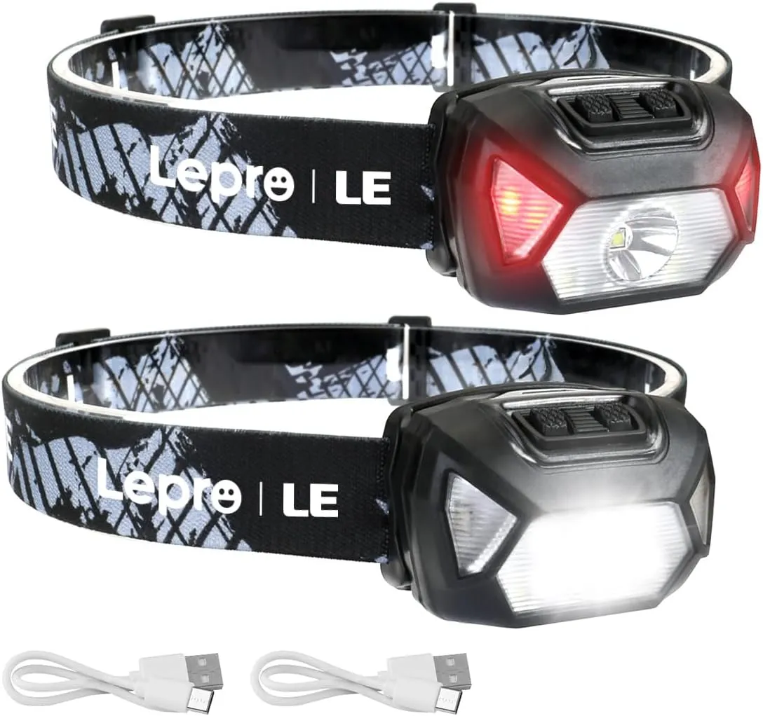 Lepro Rechargeable Headlamp - Outdoor Adventure Essential