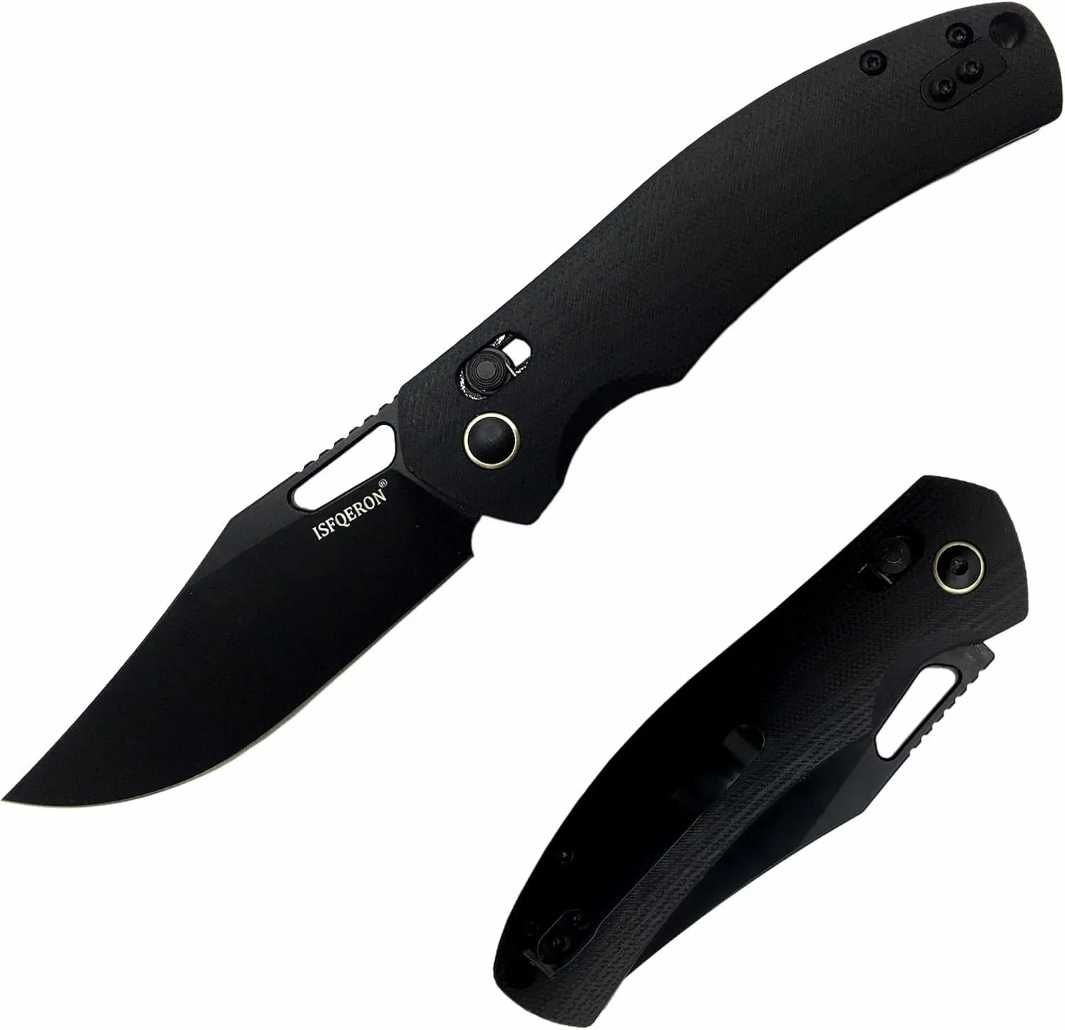 Light Folding Pocket Knife - 3.31" 14C28N Steel Blade & G10, EDC Knife with Clip for Men & Women | Camping Survival Hiking Knives with Safety Lock (59-60HRC)