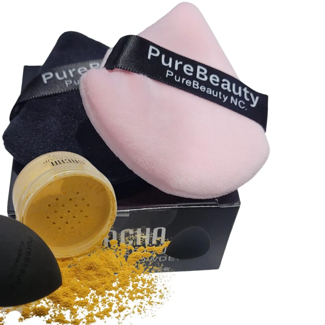 Limited Edition Luxury Travel Beauty Kit – Viral Compact Blush, Radiant Highlighter, Setting Powder, Volumizing Mascara & Pro Blending Sponge – Portable, Trendy & TikTok-Approved