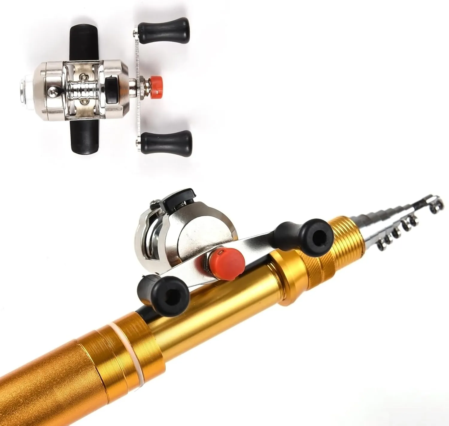 Lixada Pen Fishing Rod Telescopic Fishing Rod Pocket Fishing Rod Collapsible Fishing Rod Mini Fishing Rod 1.75m/1.95m