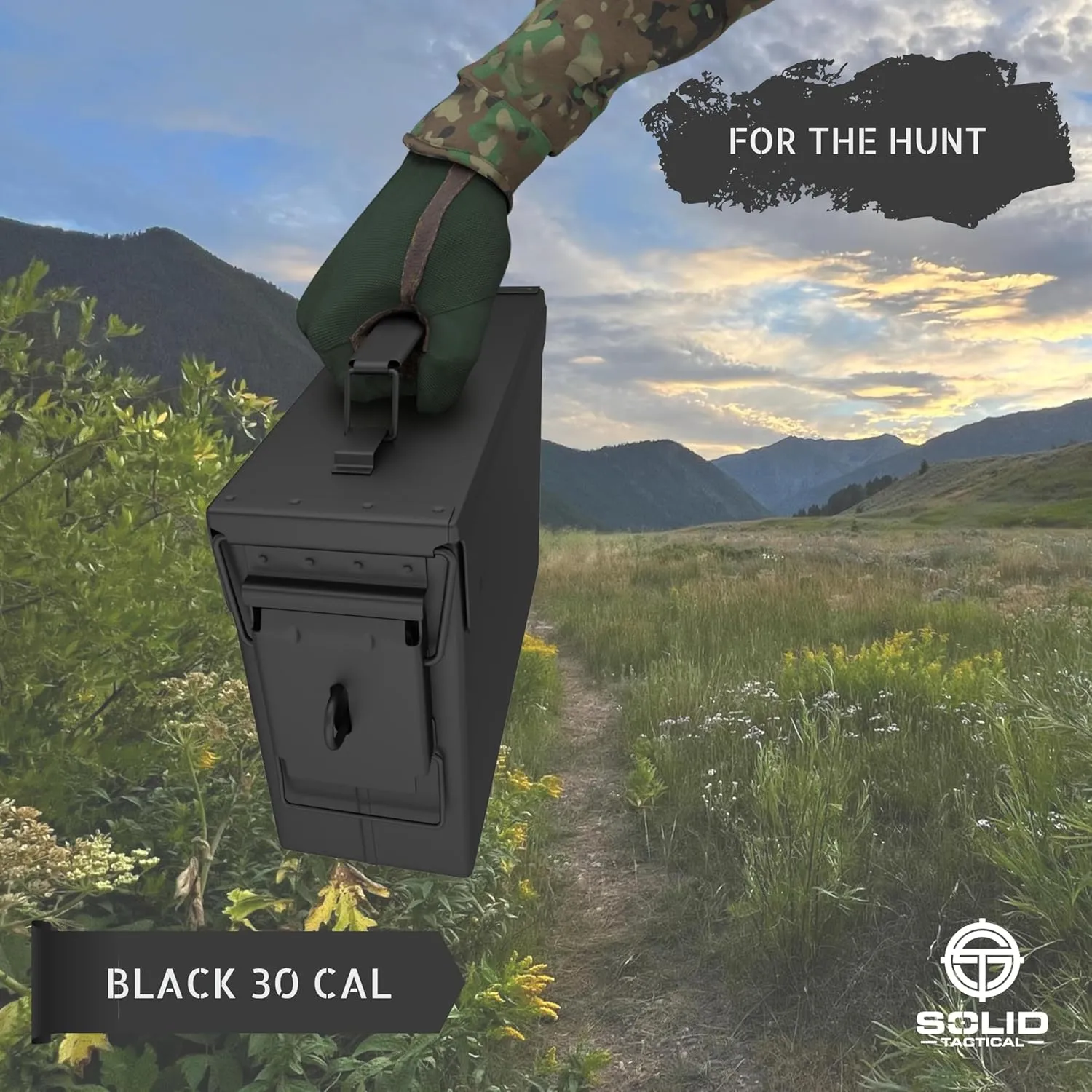 Lockable 30 & 50 Cal Metal Ammo Storage Box 9mm - Military & Army Steel Ammo Can for Ammunition Storage - Waterproof Ammo Crate Utility Box