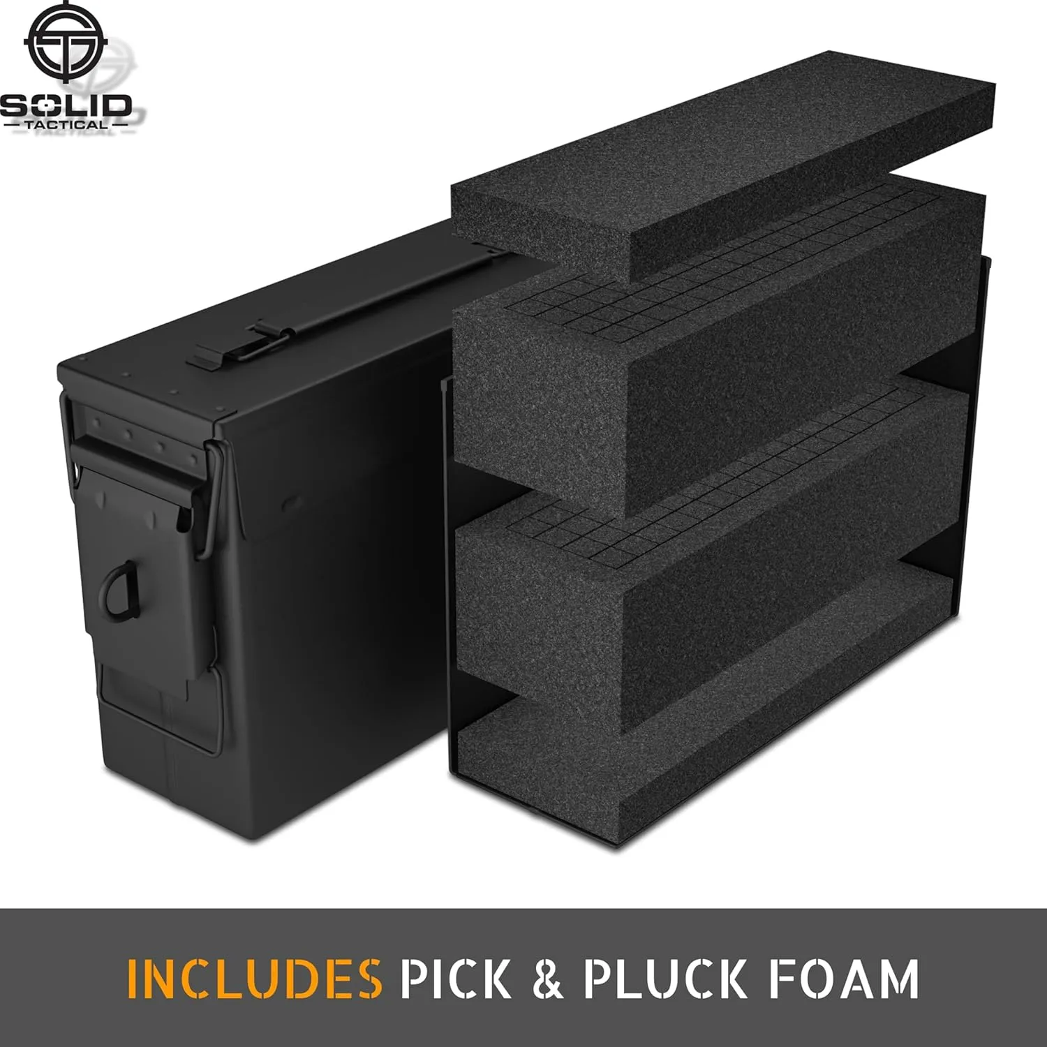 Lockable 30 & 50 Cal Metal Ammo Storage Box 9mm - Military & Army Steel Ammo Can for Ammunition Storage - Waterproof Ammo Crate Utility Box