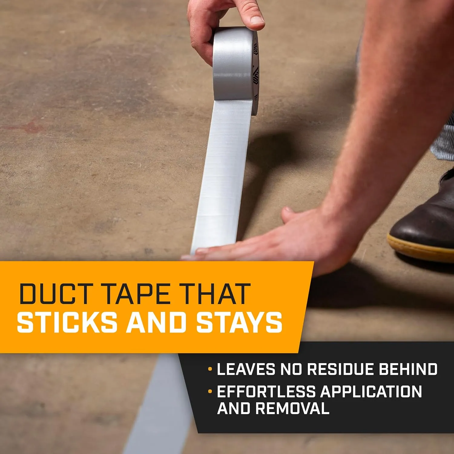 Lockport Duct Tape Heavy Duty Waterproof - 10 Roll Pack Silver Duct Tape Bulk - 30 Yards x 2 Inch - No Residue, Flexible, Strong, All-Weather Resistant and Easy Tear - Grey Heavy Duty