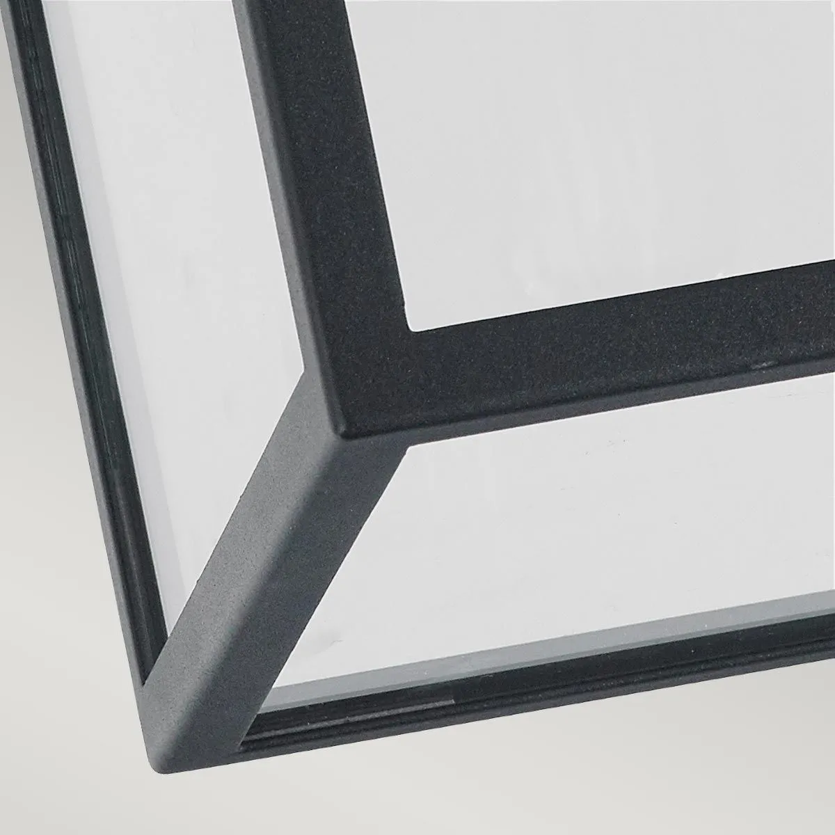 Lofoten 1 Light Flush - Cube     | Black