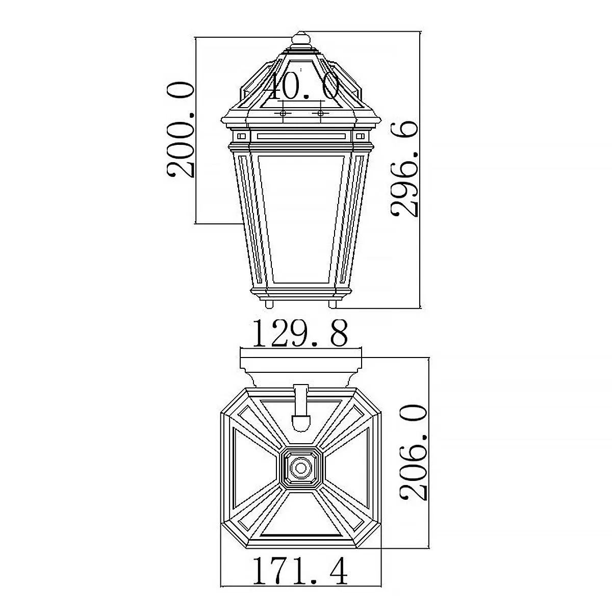 Londontowne 1 Light Wall Lantern | Weathered Chestnut